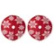 Set of 2 52"D/48''D Knitted Acrylic Red Christmas Tree Skirt